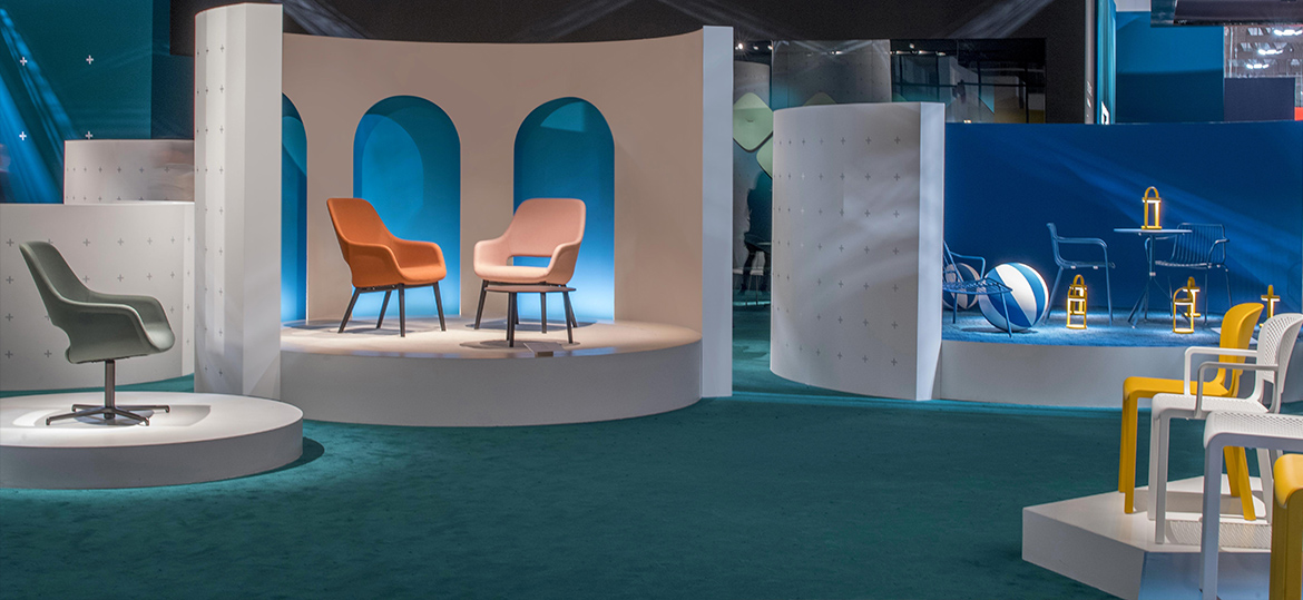 solid geometry, pedrali en el salone del mobile 2017